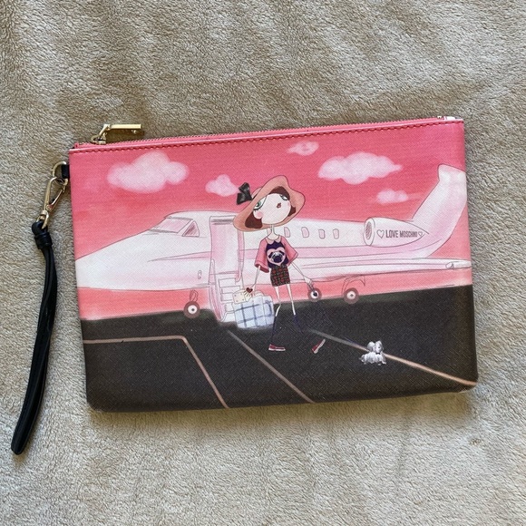 Love Moschino saffiano leather wristlet - Picture 3 of 8
